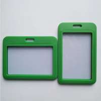 Hot Selling  Plastic Double-side Transparent PP ID Card Name Badge Holder