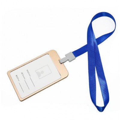 Aluminum Alloy Metal ID Card Badge Holder Big Size 12X75cm