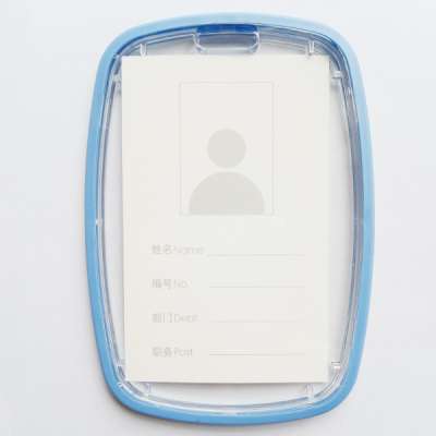 Hot Selling students or working staff Silicon Material  ID Card Badge Holder